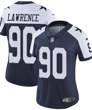 Nike Dallas Cowboys 90 Demarcus Lawrence Navy Blue Throwback Alternate Vapor Untouchable Limited Player NFL Jersey 1 1