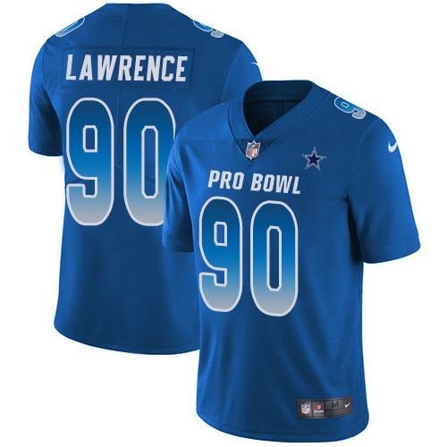 Nike Dallas Cowboys 90 Demarcus Lawrence Royal Mens Stitched NFL Limited NFC 2019 Pro Bowl Jersey 1 1
