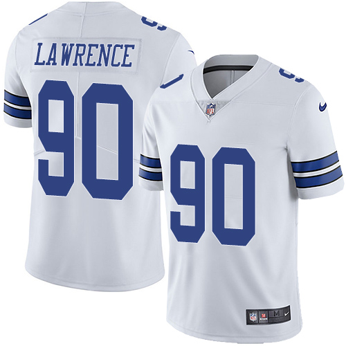 Demarcus Lawrence Dallas Cowboys #90 White NFL Limited Jerseys