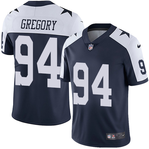 Randy Gregory Navy Blue Thanksgiving Stitched Jersey, Men's Dallas Cowboys #94 NFL Limited Jersey