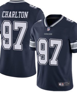 Nike Dallas Cowboys 97 Taco Charlton Navy Blue Team Color Mens Stitched NFL Vapor Untouchable Limited Jersey 1 1