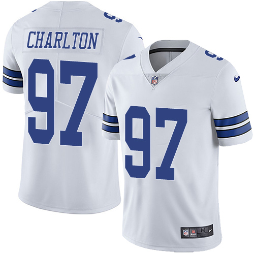 Nike Dallas Cowboys 97 Taco Charlton White Mens Stitched NFL Vapor Untouchable Limited Jersey 1 1