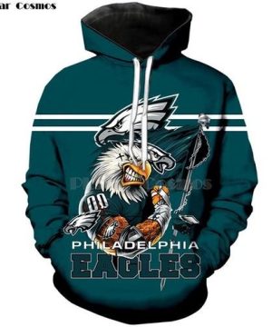 Philadelphia Eagles Super Eagles Character Team Hoodie 3D