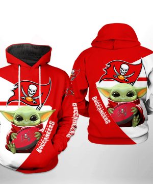 Tampa Bay Buccaneers NFL Baby Yoda Team 3D Hoodie