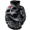Tampa Bay Buccaneers Skull Hoodie 3D