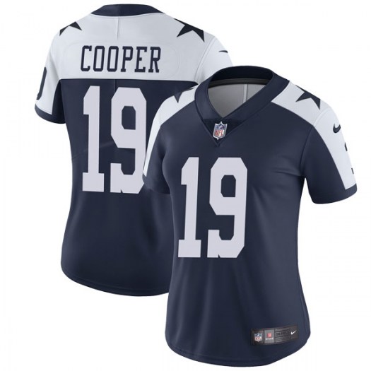 Amari Cooper Navy Vapor Untouchable Jersey, Women's Dallas Cowboys 19 NFL Limited Jersey