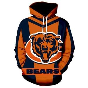 Chicago Bears Logo NFL All Over Print 3D Hoodie